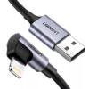 Ugreen USB A To Right Angle Lightning Cable 1M