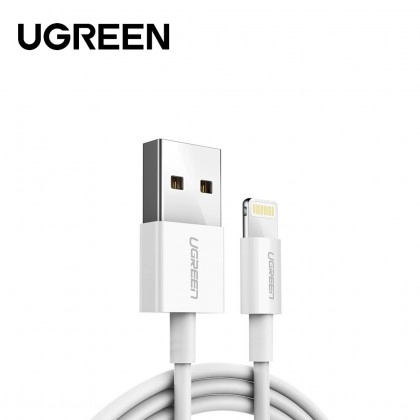 Ugreen Alu Case Braided Lightning Cable 1M Silver