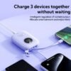 10,000mAh Portable Power Bank with Built-in Type-C Cable & Intelligent Display