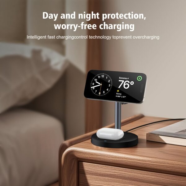 Magnetic Wireless Charger Stand Fast Charging Desktop Charger