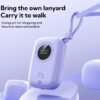 10,000mAh Portable Power Bank with Built-in Type-C Cable & Intelligent Display